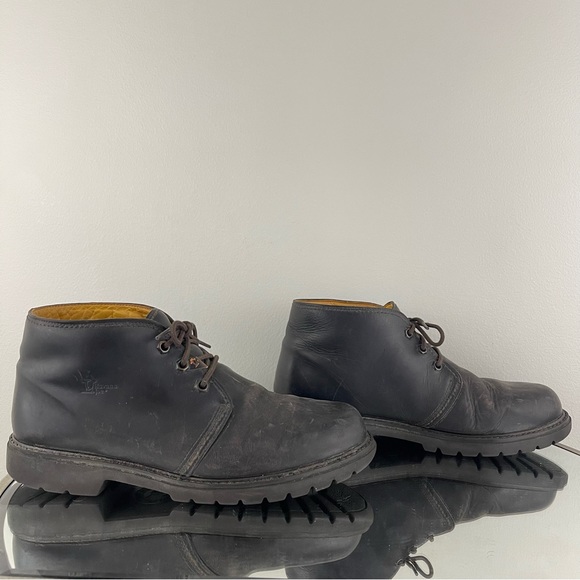 HAVANA JOE Men’s Dark Brown Leather Mr. Panama Jack Waxy Waterproof Ankle Boots - Picture 5 of 16